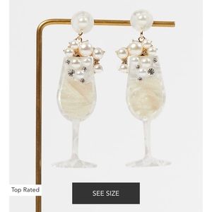 Altar’d State champagne statement earrings!